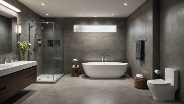 Béton ciré salle de bain : un style moderne et résistant
